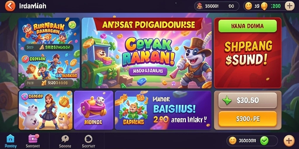 Level yang menantang dengan berbagai rintangan.