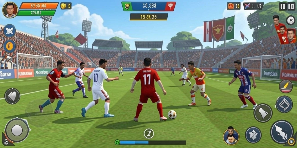 Mode permainan kompetitif yang menantang.