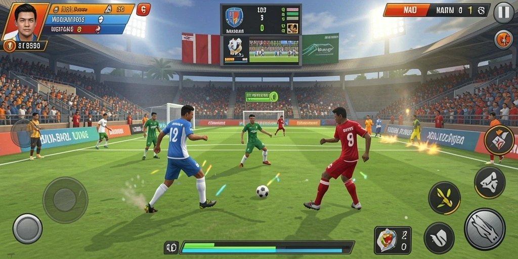 Screenshot dari mode permainan yang seru dan menantang.
