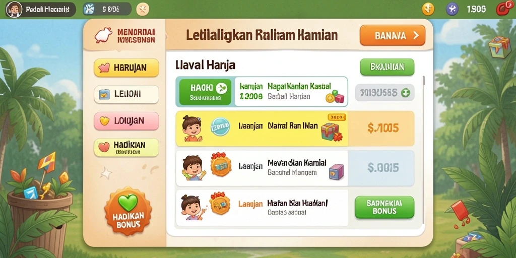 Beragam tantangan yang menanti di setiap level.